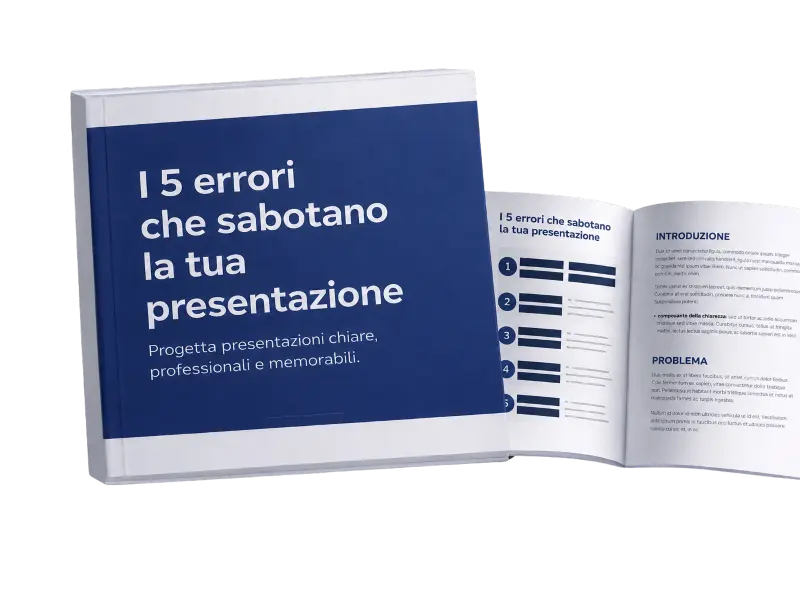 Copertina della guida I 5 errori che sabotano la tua presentazione